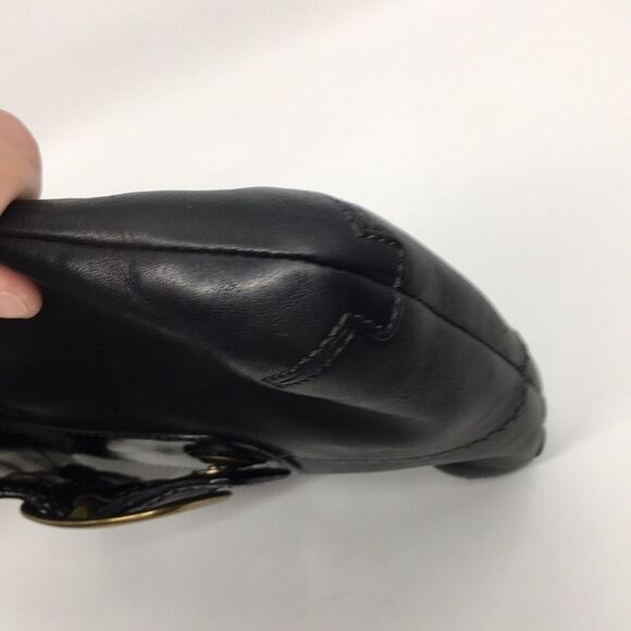 Coach Bleecker Black burnished leather Shoulder Handbag Style 11428 - Picture 9 of 16